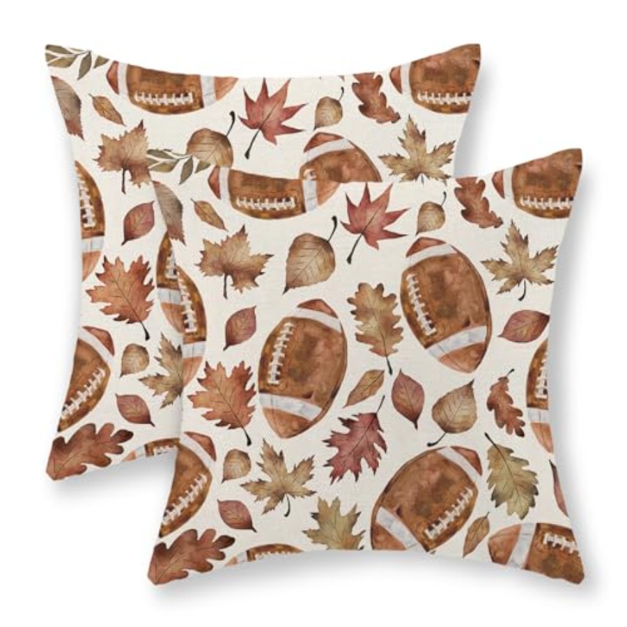 Decorative Throw Pillow - Sarung Bantal Musim Gugur 18x18 Paket
