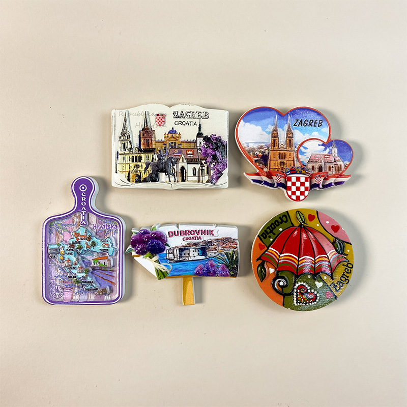 Home Decor Zagreb - Magnet Kulkas 3D Kreatif Suvenir Turis