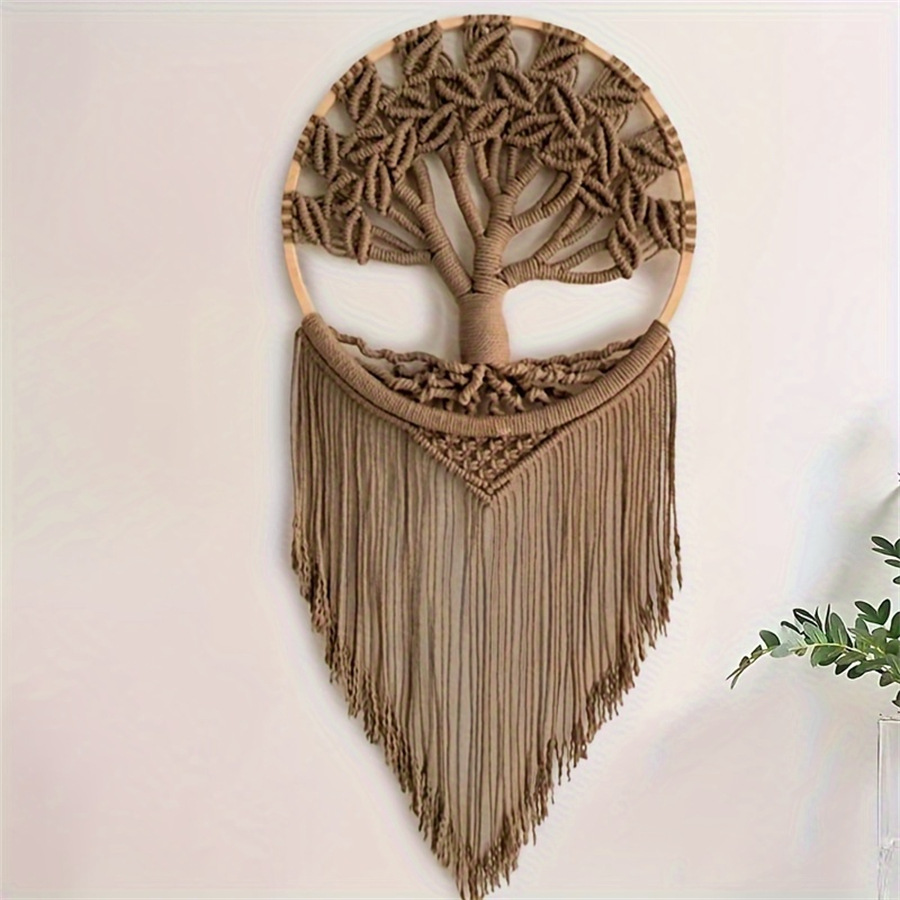 Home Decor Tree - Pohon Kehidupan Macrame hiasan dinding buatan