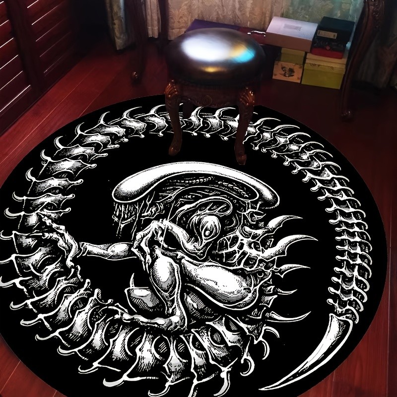 Home Decor Retailers - Karpet Bulat Alien Xenomorph Karpet Area