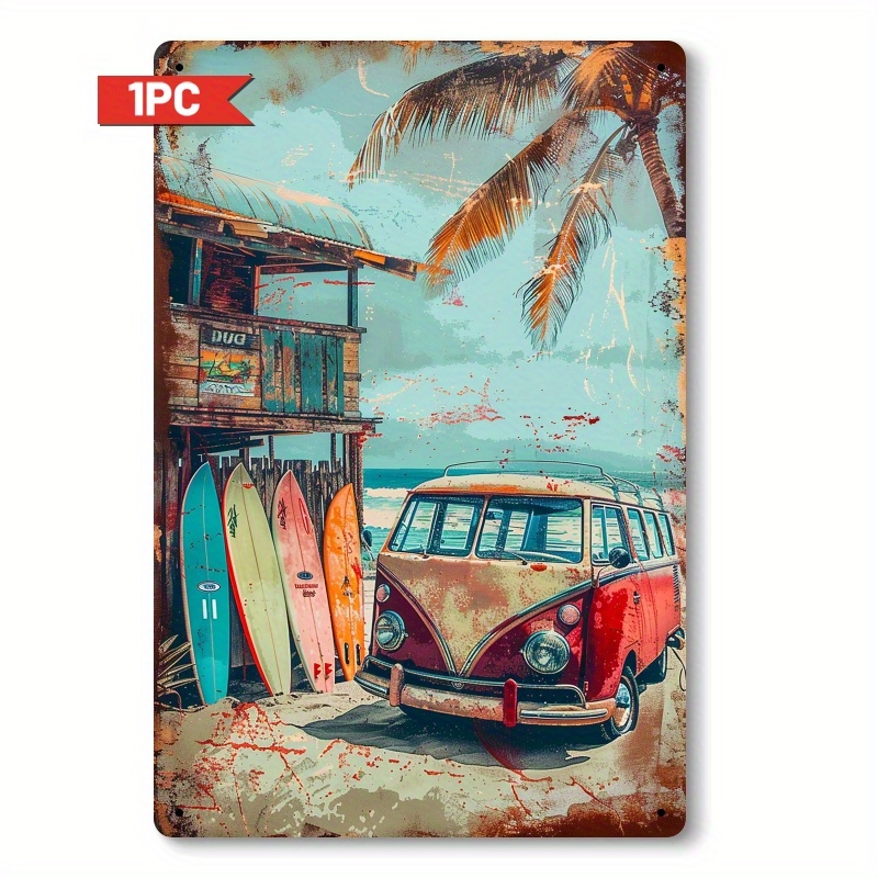 Home Decor Tree - , Seni Dinding Tanda Logam Vintage