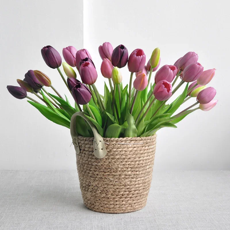 Home Decor Tulip - Bunga Tulip buatan, 5 kepala bunga