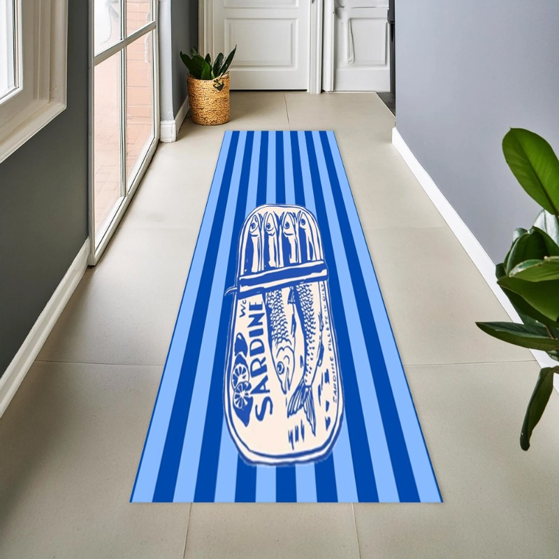 Home Decor Retailers - Karpet Lorong Panjang Motif Ikan Sarden