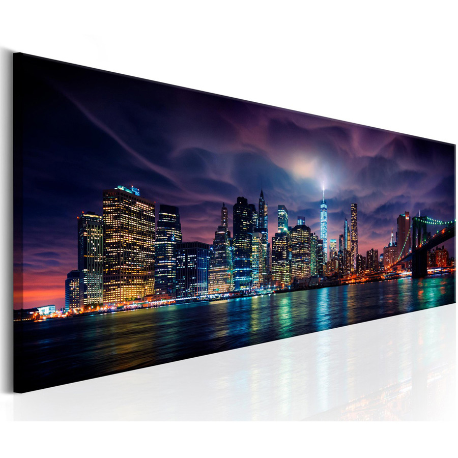 Home Decor New York - New York Malam Pemandangan Besar 5D
