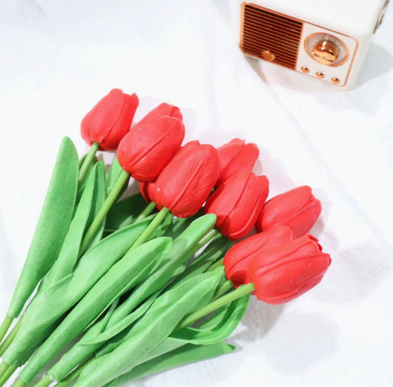 Home Decor Tulip - 5 buah bunga tulip buatan, hiasan