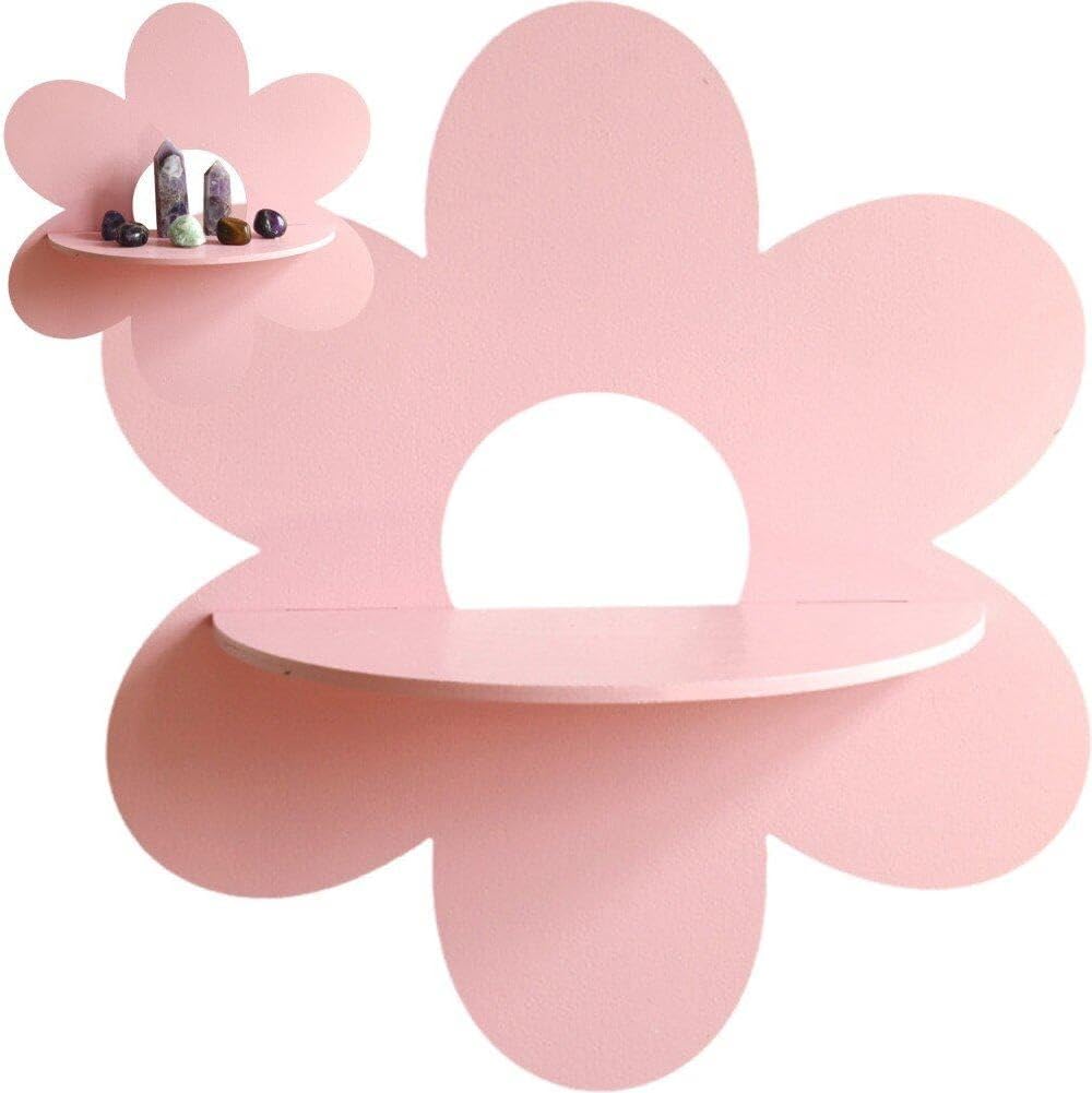 Floating Shelves - Rak Dinding Bentuk Bunga, Hiasan Dinding