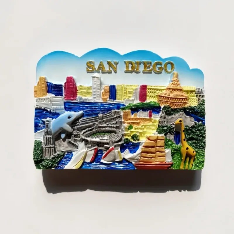 Home Decor New York - Amerika Serikat stiker kulkas San Diego