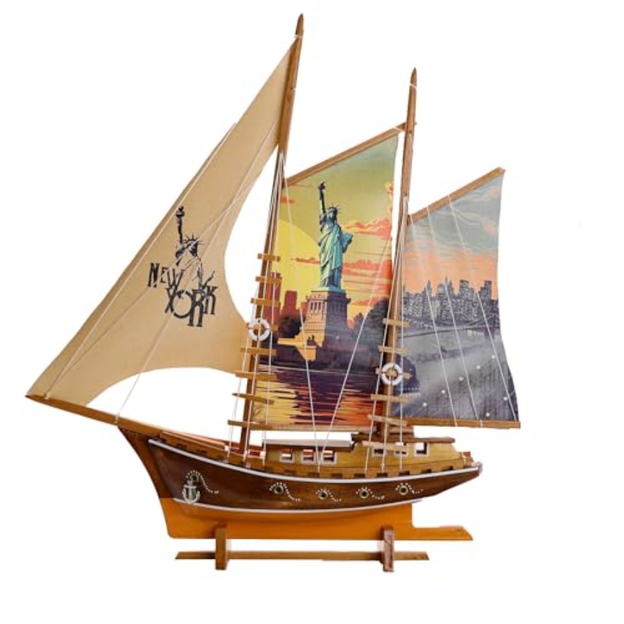 Home Decor New York - Model kapal pesiar layar berbahan kain