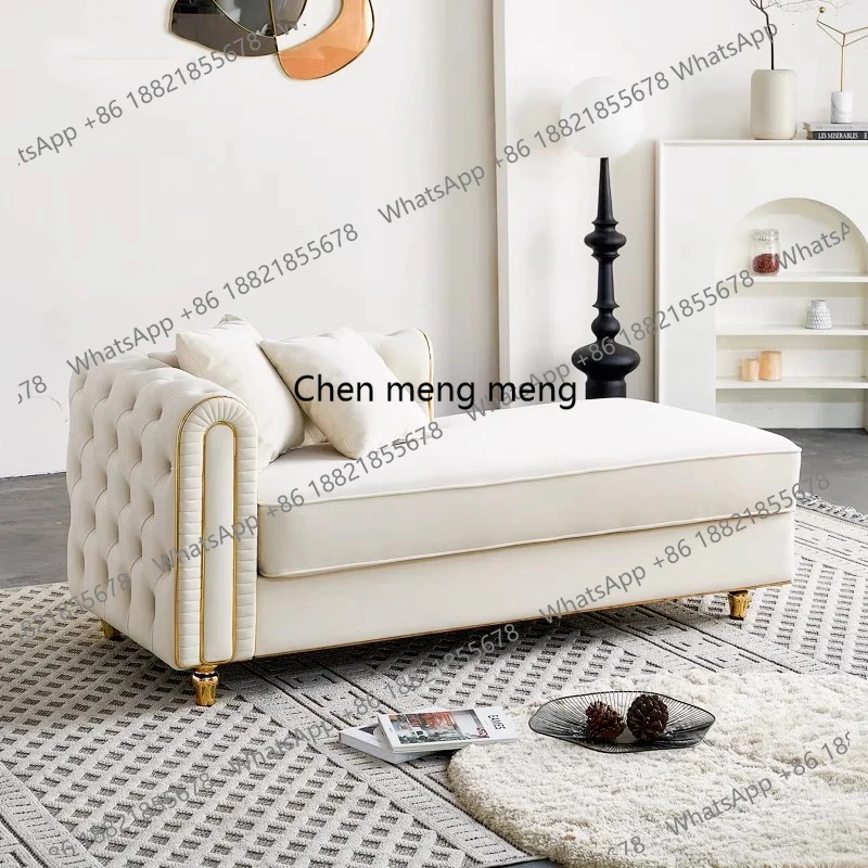 Flooring Home Decor - E136 Kursi Kaki Putih Krim Dekorasi