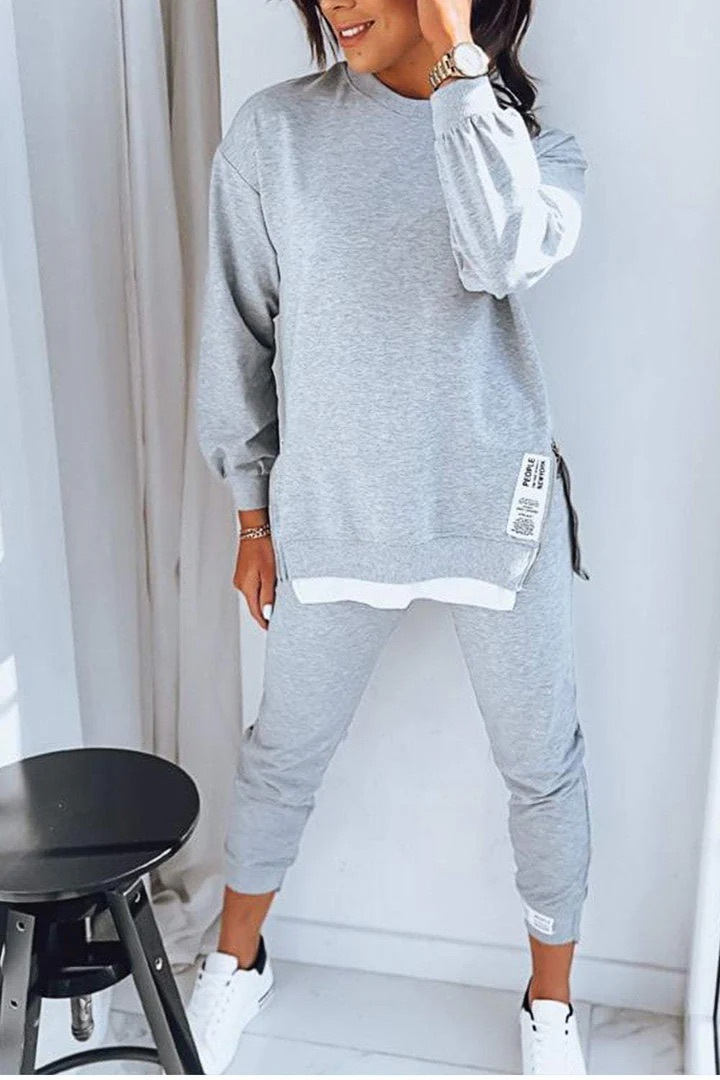 Home Decor Zara - Setelan Pullover wanita lengan panjang, pakaian