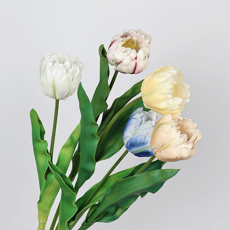 Home Decor Tulip - Bunga Tulip Buatan 61CM, Bahan PU,