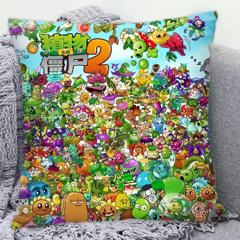 Plants Vs. Zombies Bantal Pola - Decorative Throw Pillow ulasan dan harga
