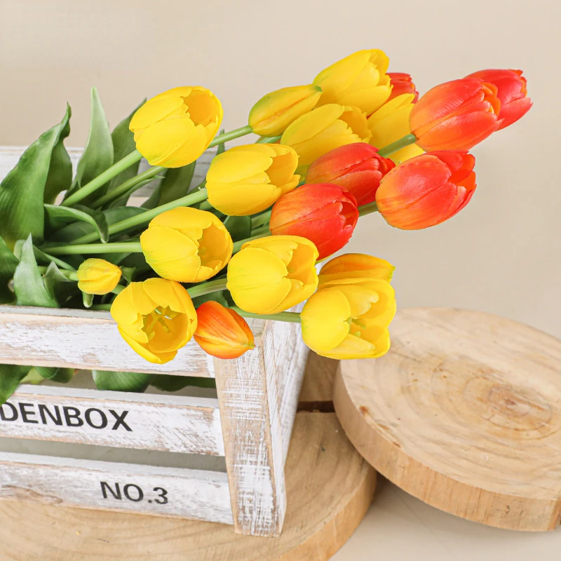 5 kepala buket Tulip dekorasi  - Home Decor Tulip ulasan dan harga