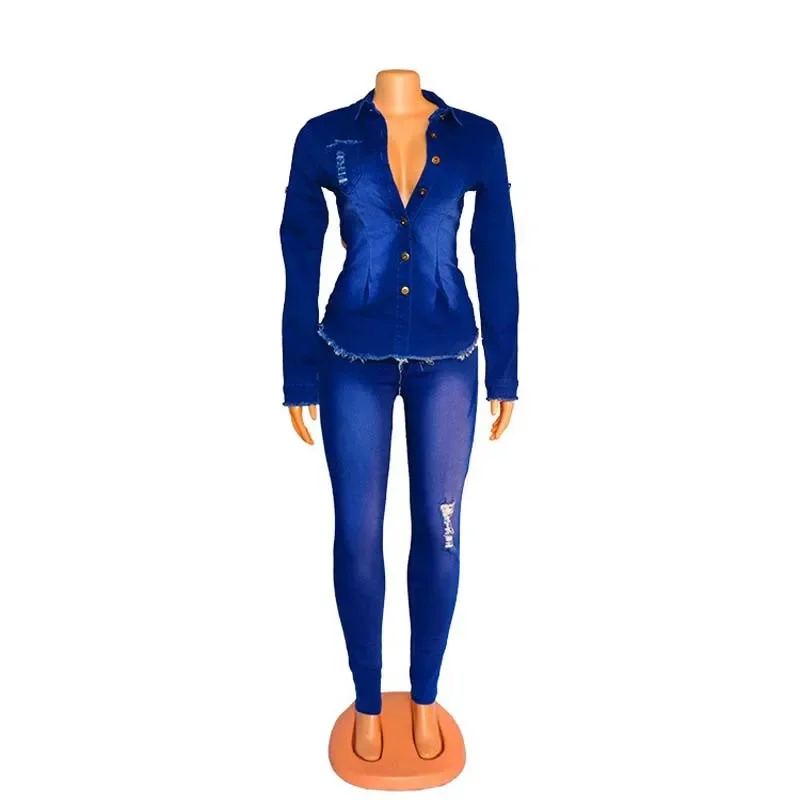 Setelan Denim 2 potong kasual  - Home Decor Zara ulasan dan harga