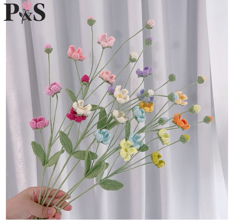 Bunga Rajutan Buatan Tangan An - Home Decor Tulip ulasan dan harga