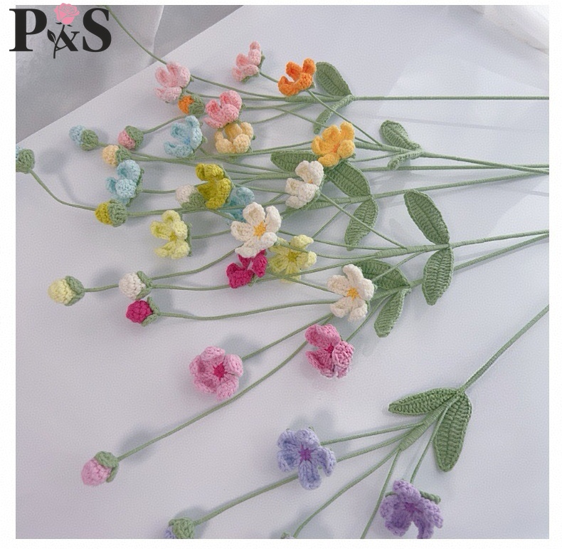 Bunga Rajutan Buatan Tangan An - Home Decor Tulip ulasan dan harga