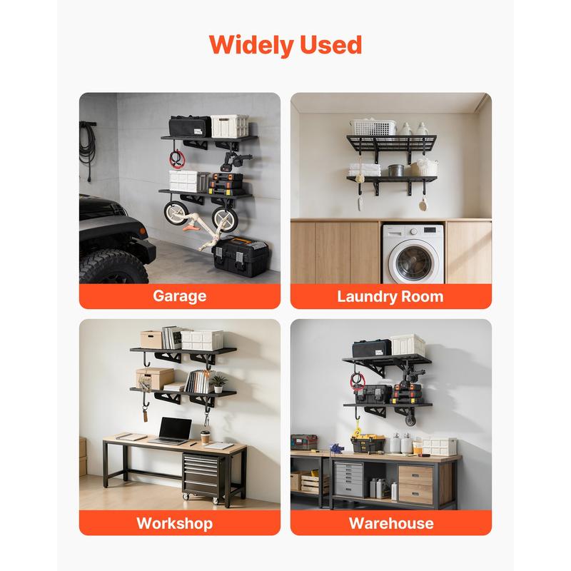 Rak Dinding Garasi 2 Tingkat T - Floating Shelves ulasan dan harga