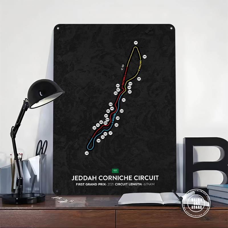 Poster Tekstur 3D Sirkuit Jedd - Home Decor Jeddah ulasan dan harga