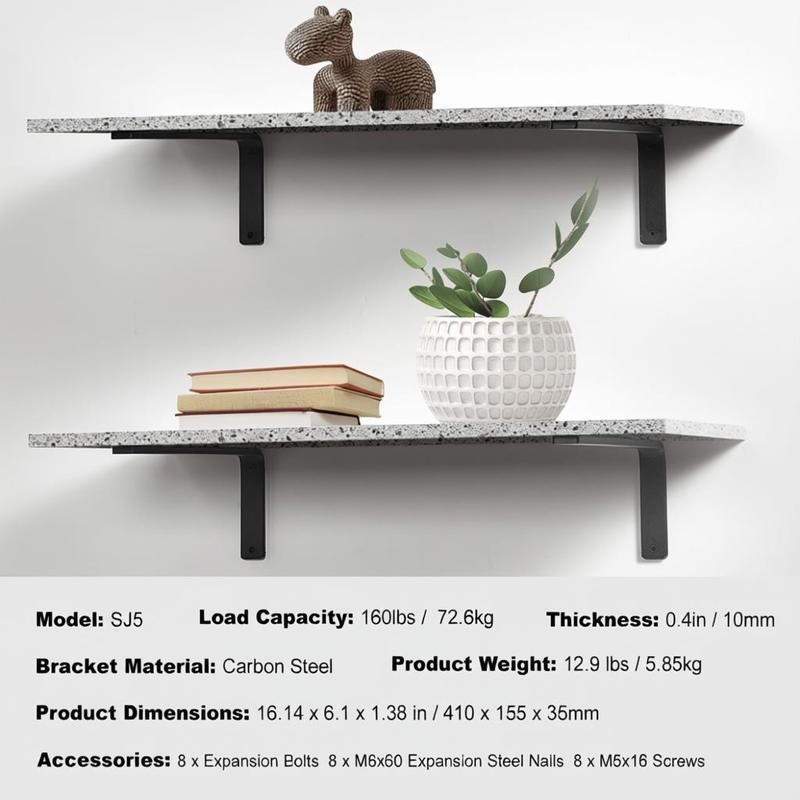 Braket Rak, 16 x 6 inci 4 Buah - Floating Shelves ulasan dan harga