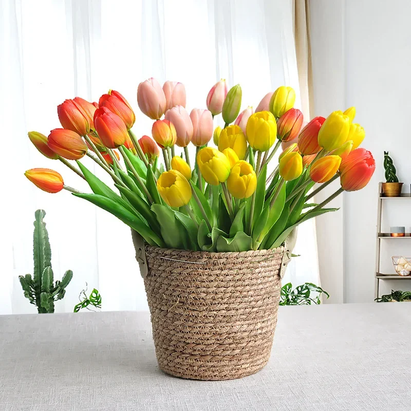 Bunga Tulip buatan, 5 kepala b - Home Decor Tulip ulasan dan harga