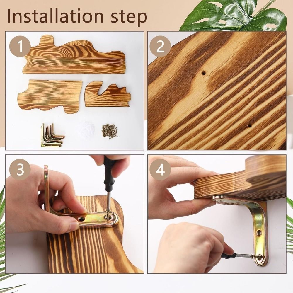 Rak Dinding Kayu Bentuk Awan,  - Floating Shelves ulasan dan harga