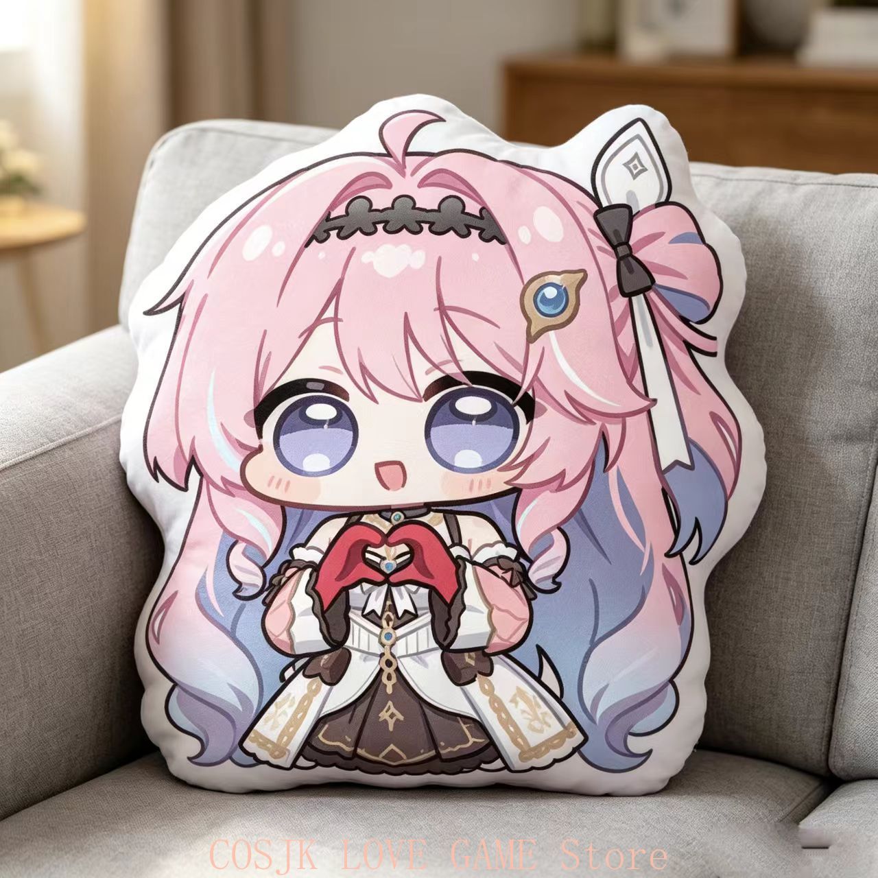 Anime Denia Wuthering Waves Ve - Decorative Throw Pillow ulasan dan harga