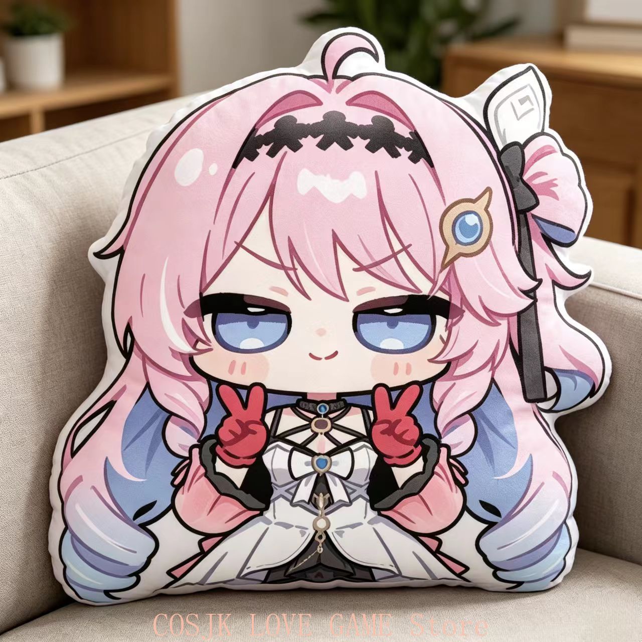 Anime Denia Wuthering Waves Ve - Decorative Throw Pillow ulasan dan harga