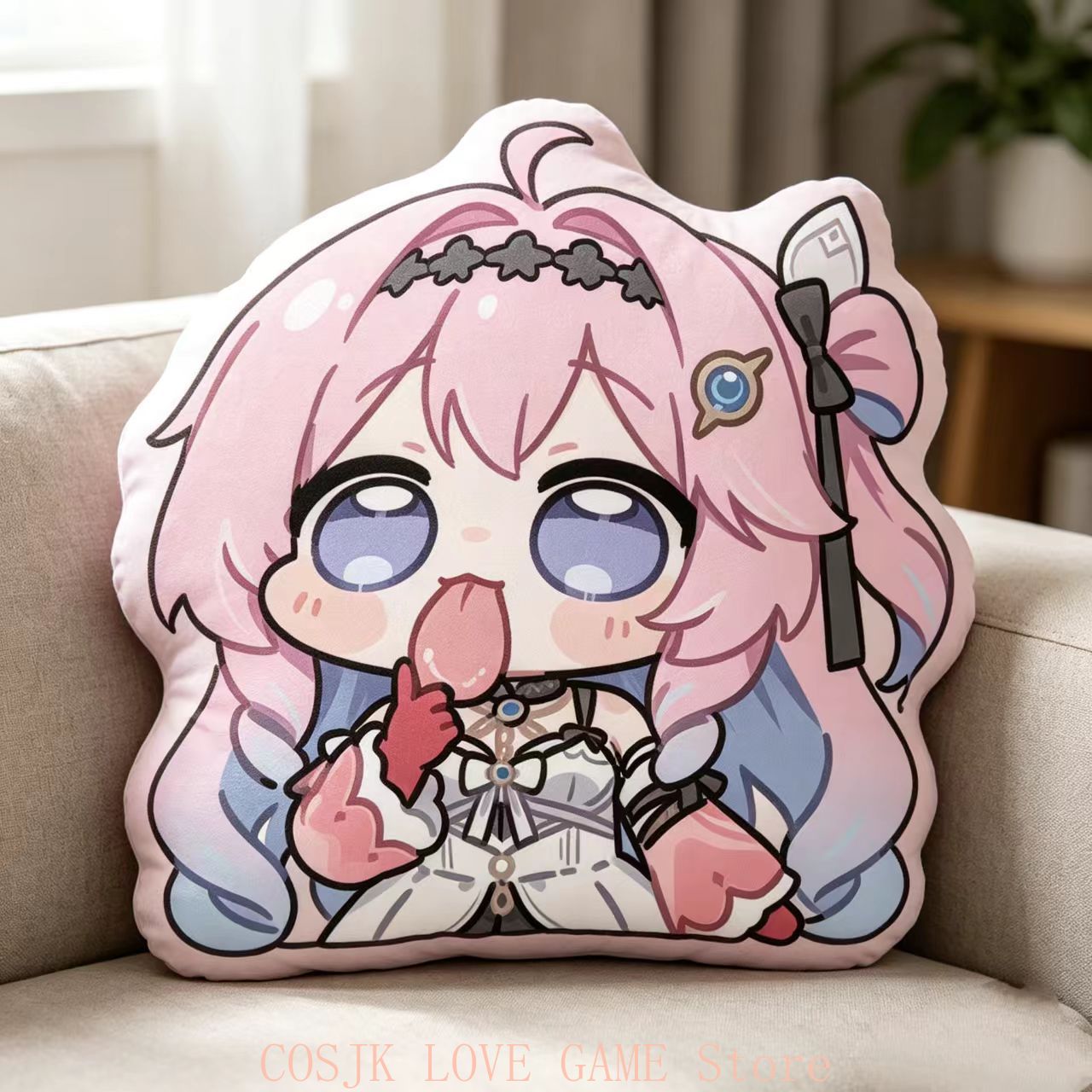 Anime Denia Wuthering Waves Ve - Decorative Throw Pillow ulasan dan harga