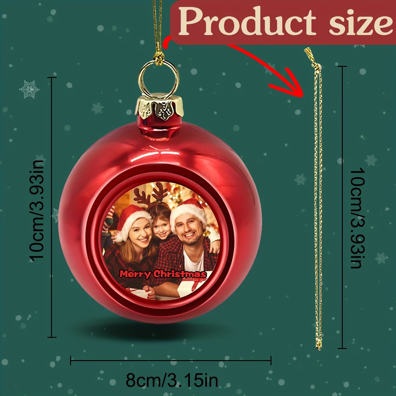 Ornamen Natal Foto Kustom, Bol - Home Decor Tree ulasan dan harga