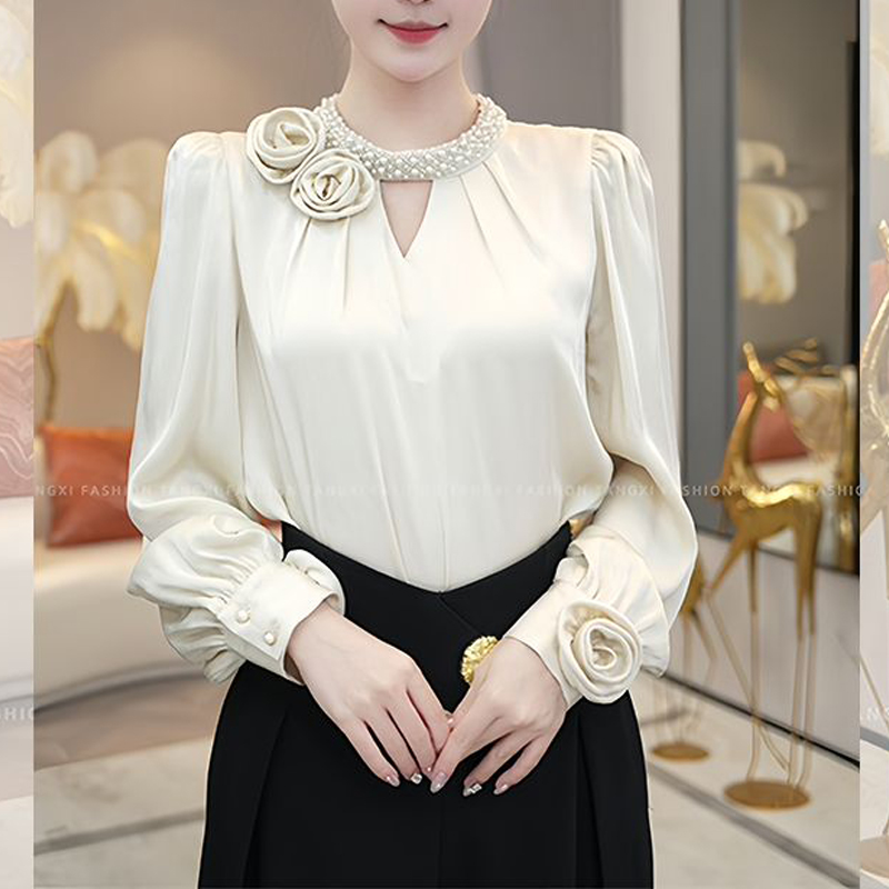 Blus kantor wanita, atasan ram - Home Decor Zara ulasan dan harga