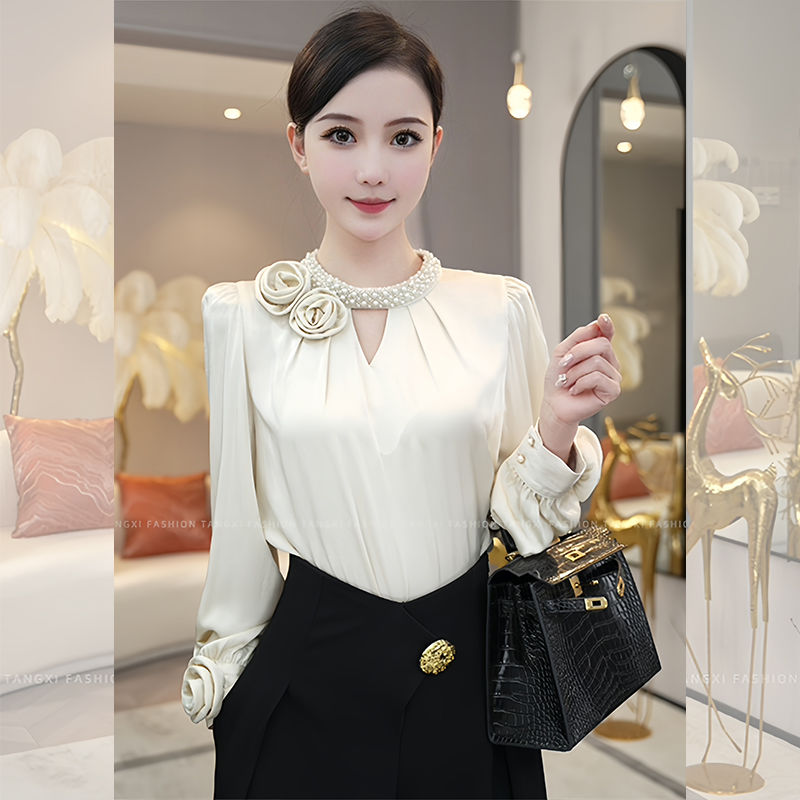 Blus kantor wanita, atasan ram - Home Decor Zara ulasan dan harga