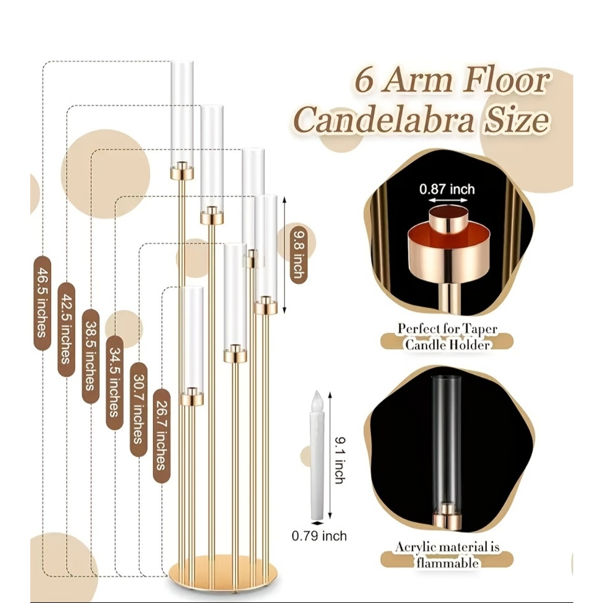 2 Set Tempat Lilin Lantai 6 Le - Flooring Home Decor ulasan dan harga