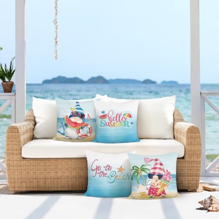 Sarung Bantal Pantai Bergaya L - Decorative Throw Pillow ulasan dan harga