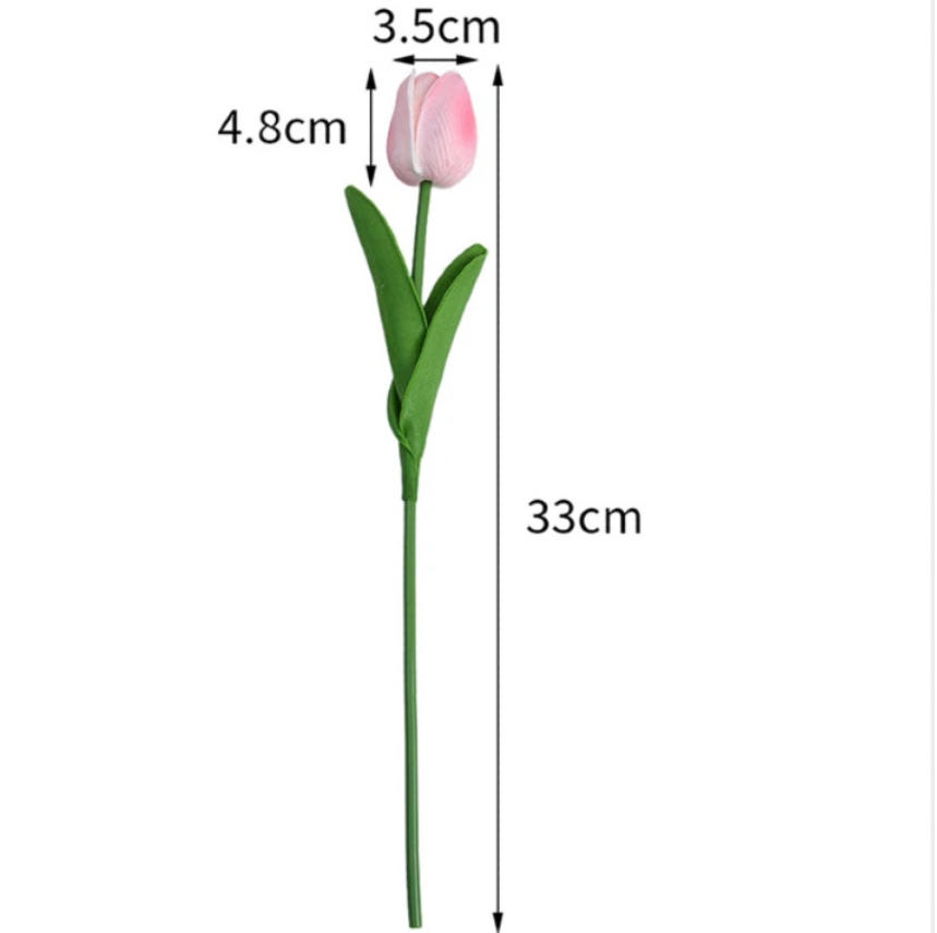 5 buah bunga tulip buatan, hia - Home Decor Tulip ulasan dan harga
