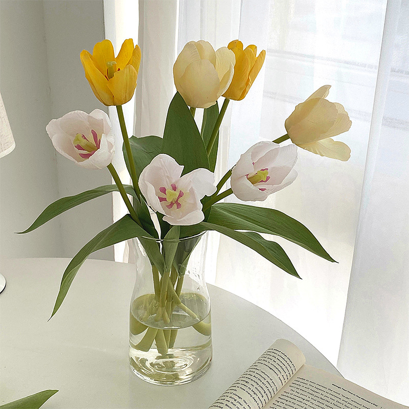 Tulip buatan 36CM dengan tekst - Home Decor Tulip ulasan dan harga