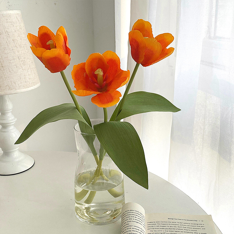 Tulip buatan 36CM dengan tekst - Home Decor Tulip ulasan dan harga