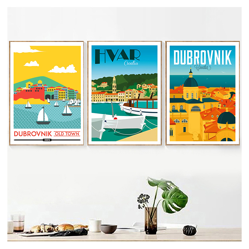 1 Buah Lukisan Kanvas Tanpa Bi - Home Decor Zagreb ulasan dan harga