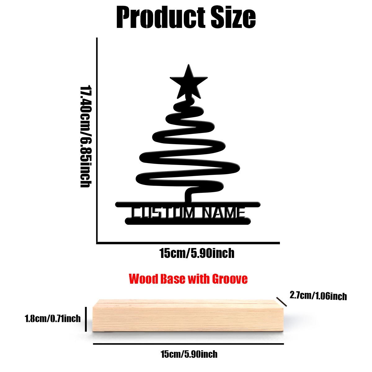 1 Buah Ornamen Logam Dasar Kay - Home Decor Tree ulasan dan harga