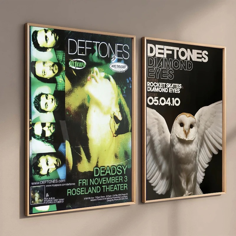 Poster Band Retro Deftones Est - Abstract Oil Painting ulasan dan harga