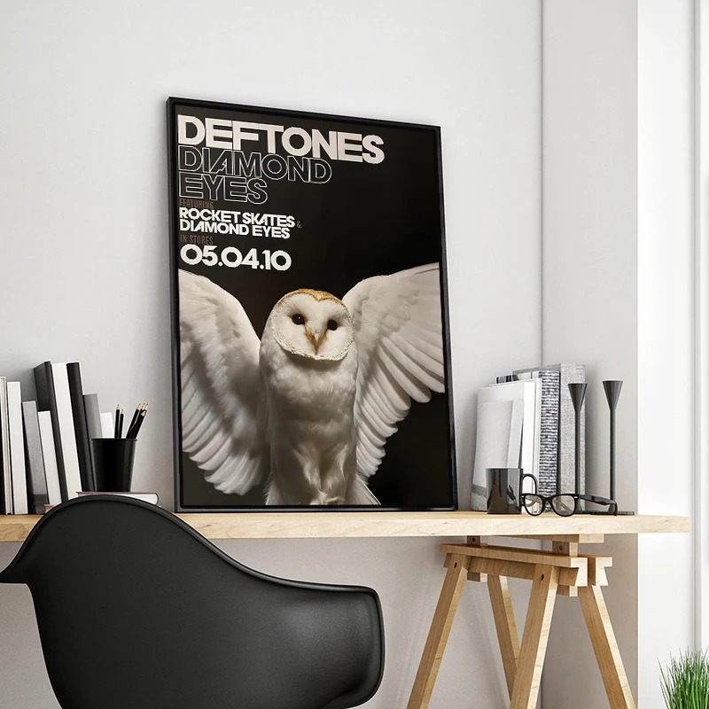 Poster Band Retro Deftones Est - Abstract Oil Painting ulasan dan harga