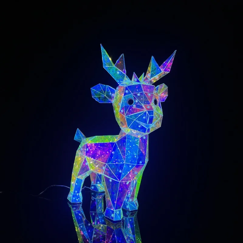 Ornamen Rusa Natal yang Bercah - Home Decor Tree ulasan dan harga