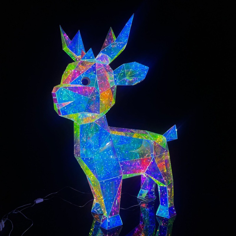 Ornamen Rusa Natal yang Bercah - Home Decor Tree ulasan dan harga