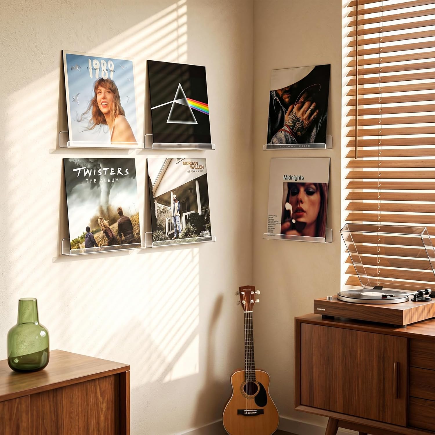 Rak Piringan Hitam Vinyl untuk - Floating Shelves ulasan dan harga
