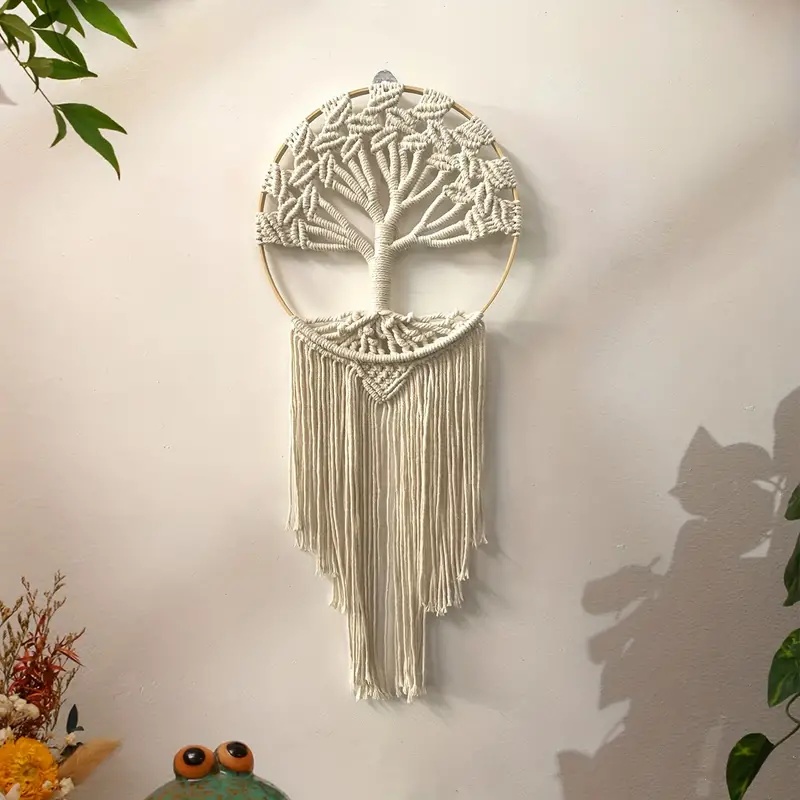 Pohon Kehidupan Macrame hiasan - Home Decor Tree ulasan dan harga