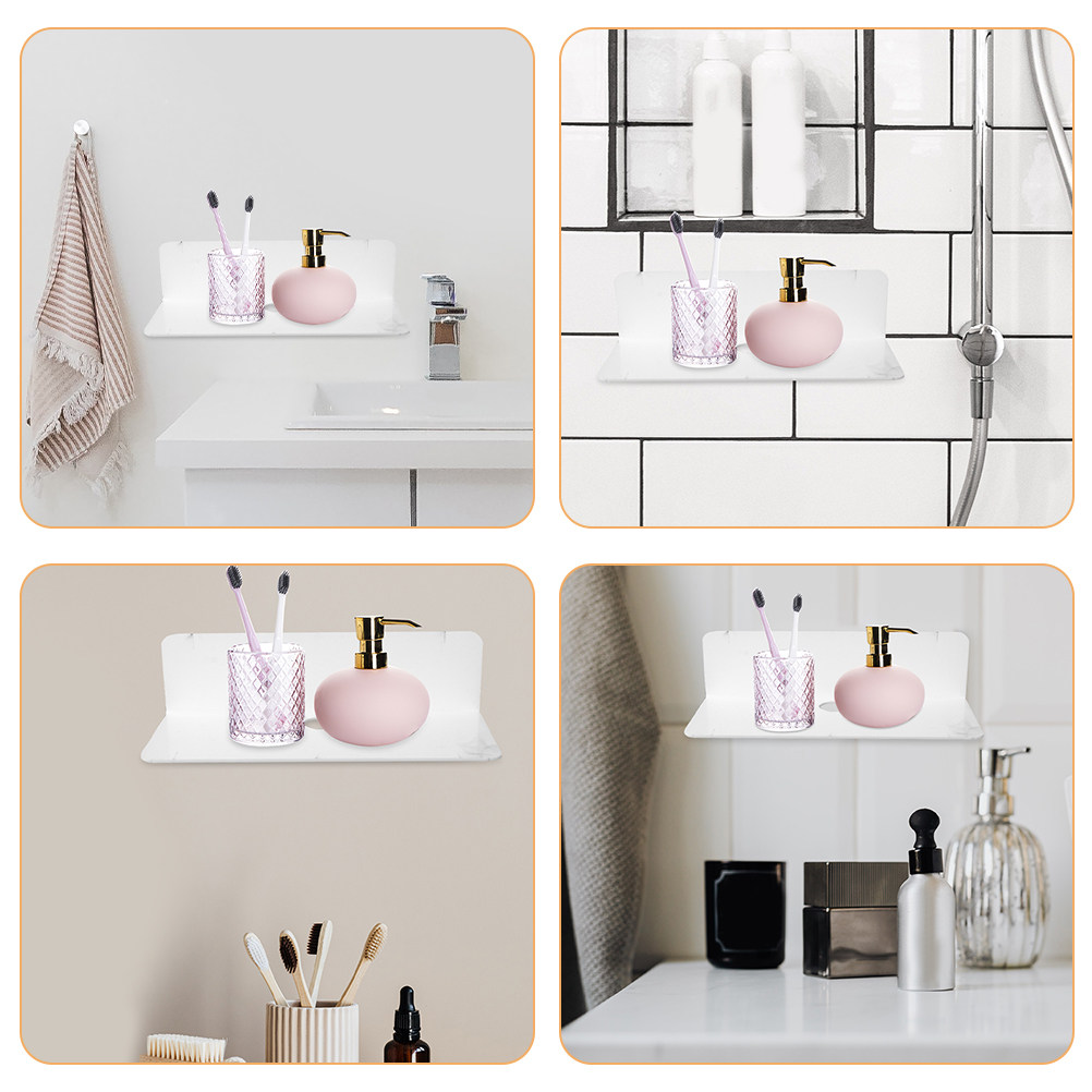 2 Buah Rak Dinding Akrilik Men - Floating Shelves ulasan dan harga