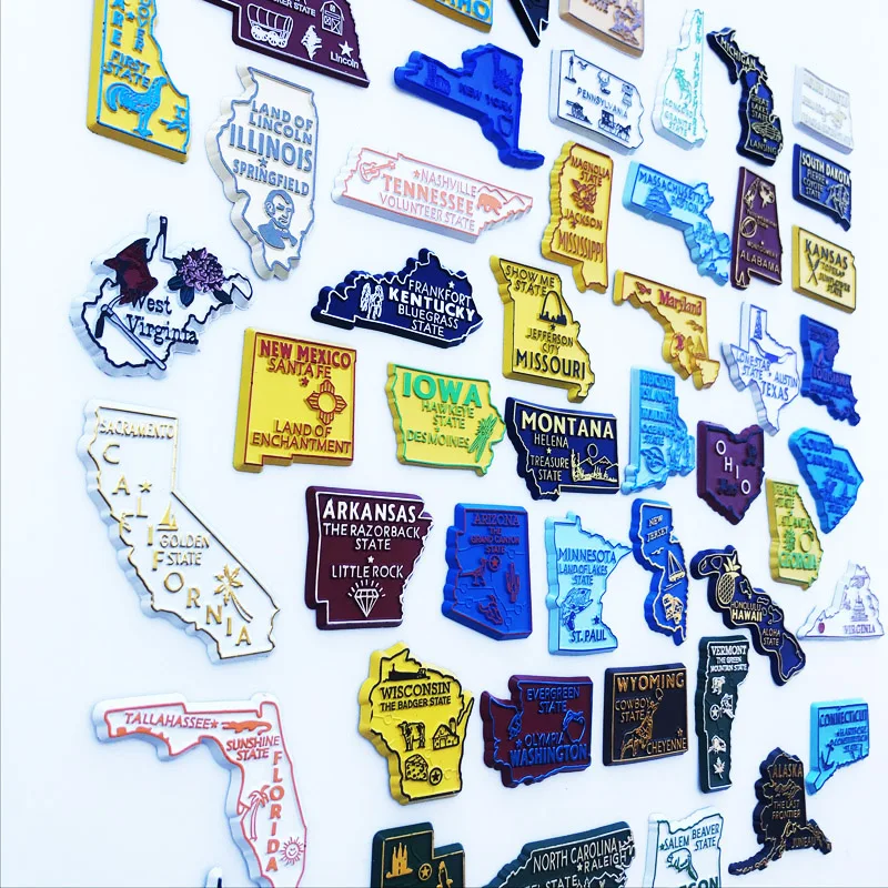 Magnet Kulkas Negara Bagian AS - Home Decor New York ulasan dan harga