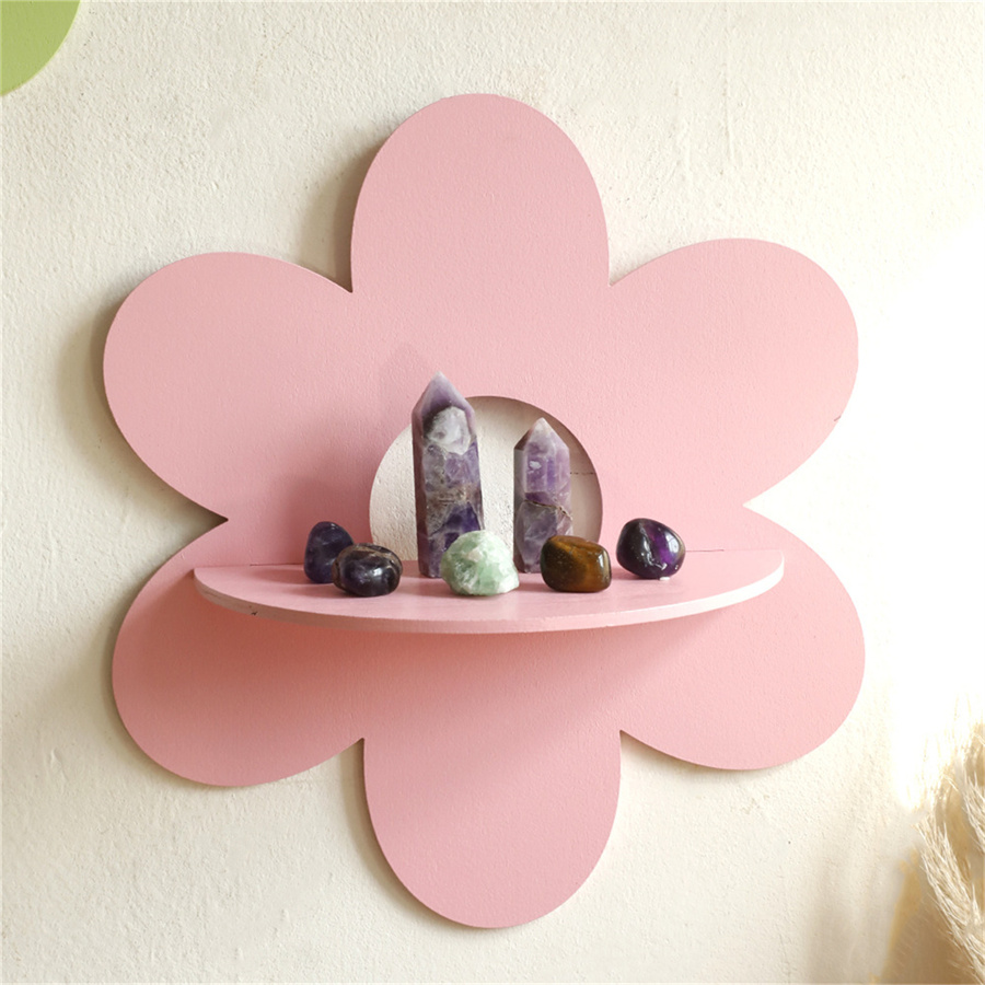 Rak Dinding Bentuk Bunga, Hias - Floating Shelves ulasan dan harga