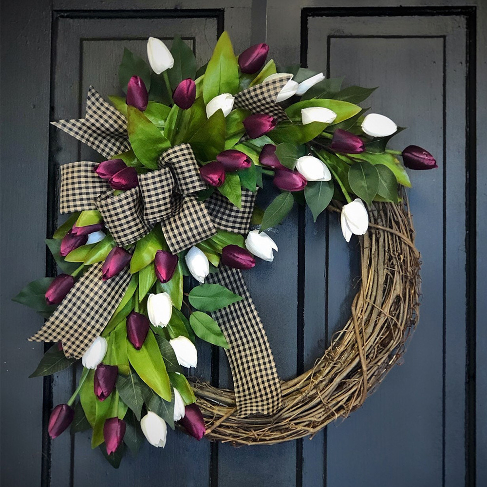 Karangan Bunga Tulip Simulasi  - Home Decor Tulip ulasan dan harga