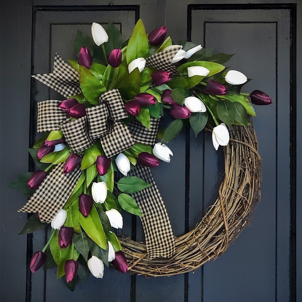 Karangan Bunga Tulip Simulasi  - Home Decor Tulip ulasan dan harga