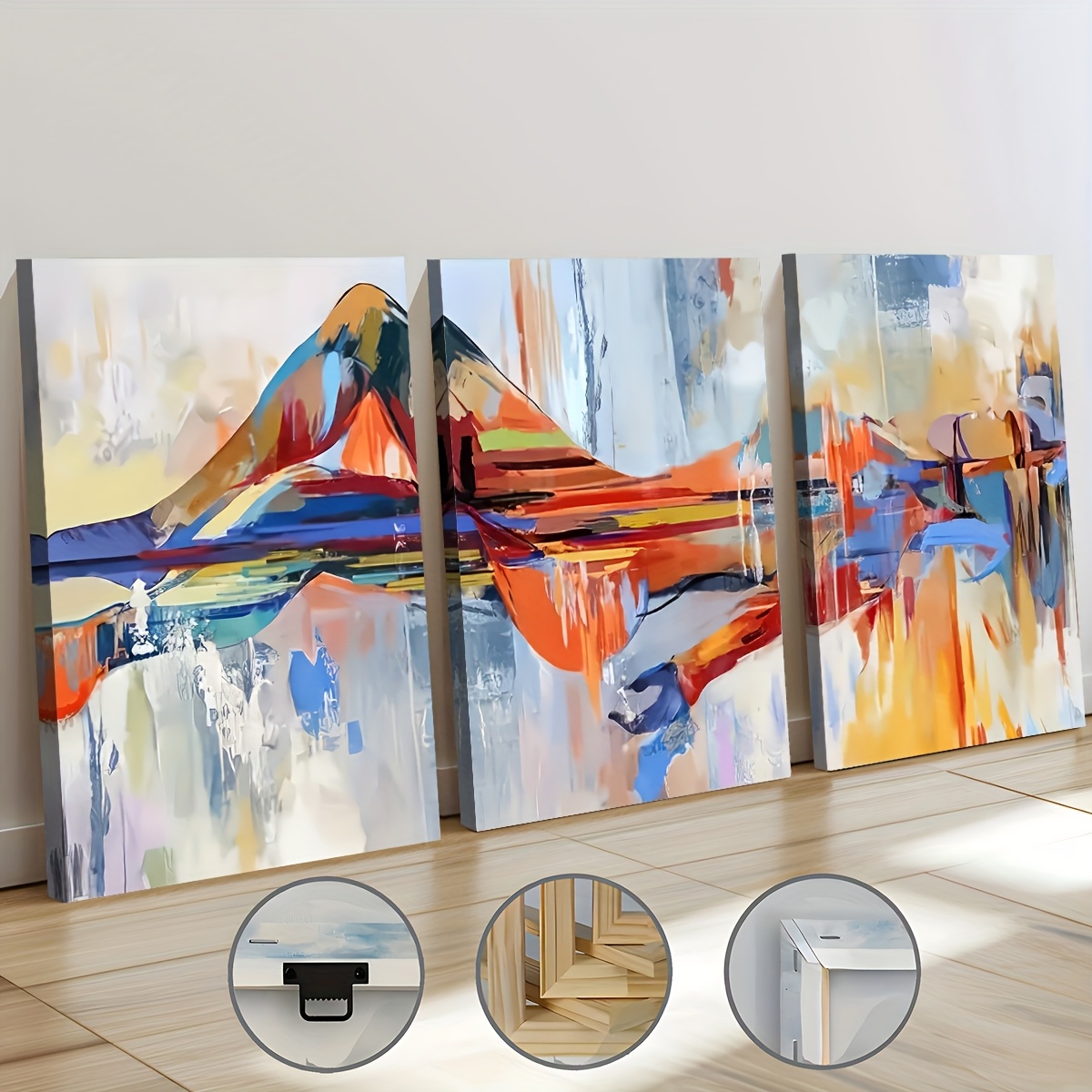 3 Buah Seni Figur Mode Abstrak - Abstract Oil Painting ulasan dan harga